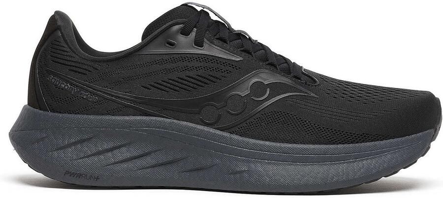 Saucony Ride 18 Hardloopschoenen Heren Black Shadow