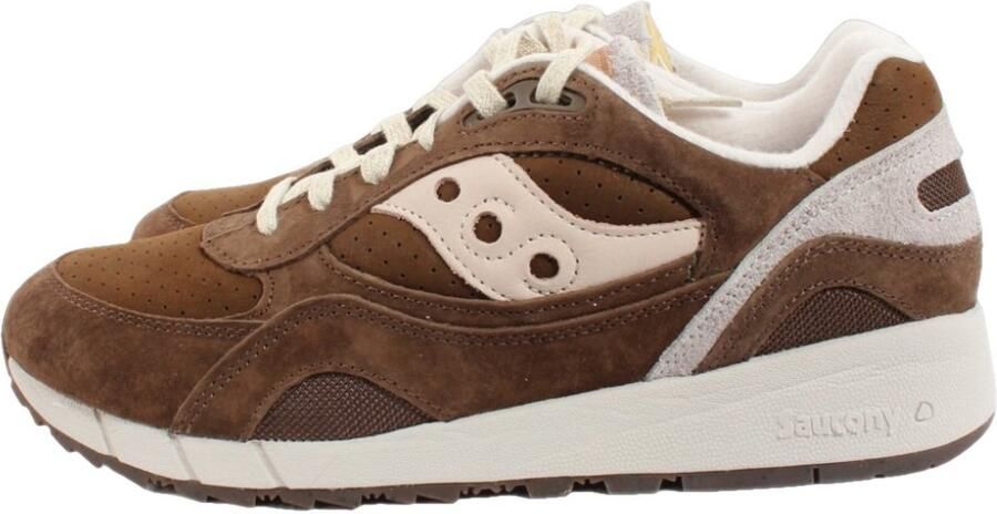 Saucony Shadow 6000 M Sneakers Suède Heren Bruin