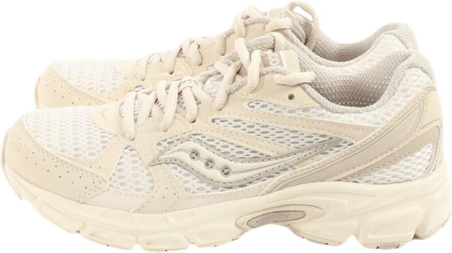 Saucony Ride Millennium W Sneakers Leer Beige