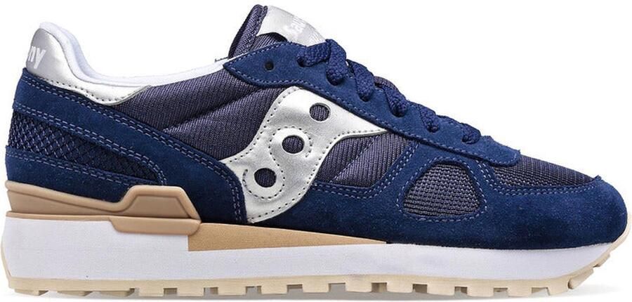 Saucony Stoffen En Suede Sneakers Met Ronde Neus En Plateau