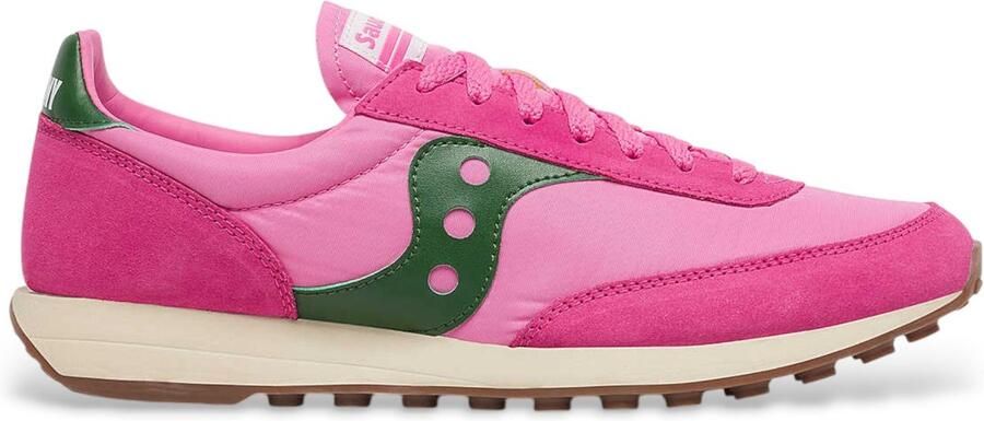 Saucony Trainer 80 Sneakers Suède Dames Roze