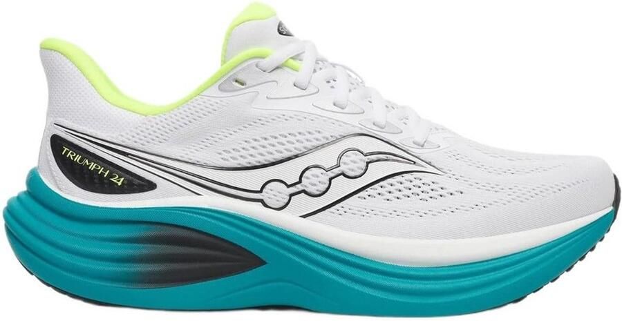 Saucony Triumph 24 Hardloopschoenen wit tranquil