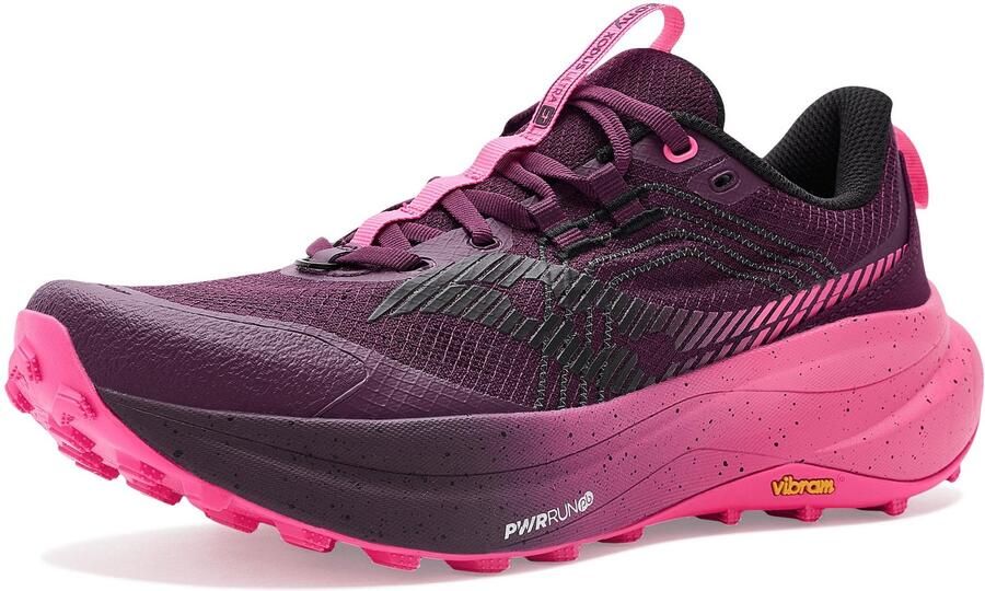 Saucony Xodus Ultra 4 WS Trailrunningschoenen Dames Aubergine Shock