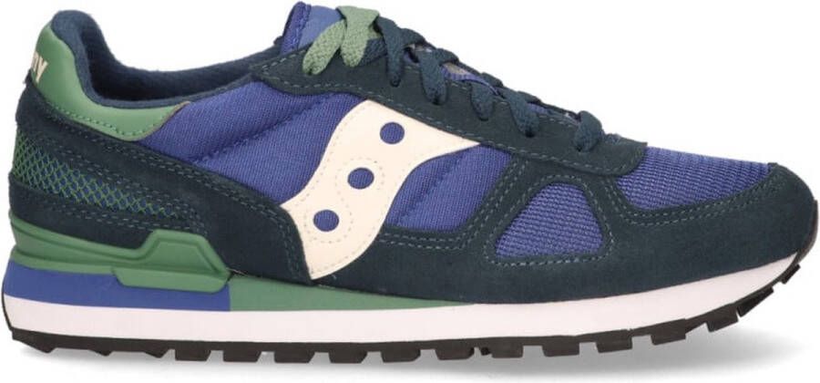 Saucony Shadow Original Vintage Blauw Groen Heren Sneakers Blauw Divers Kleur Blauw Divers