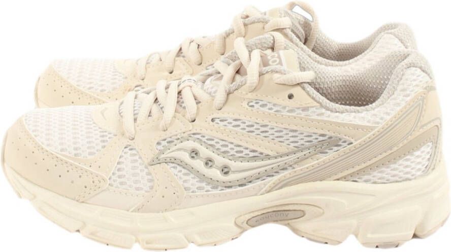 Saucony Ride Millennium Sneakers Leren Sneaker Dames Beige