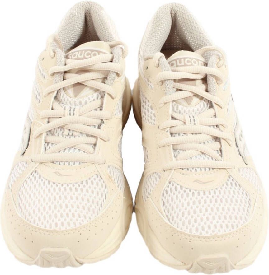 Saucony Ride Millennium Sneakers Leren Sneaker Dames Beige