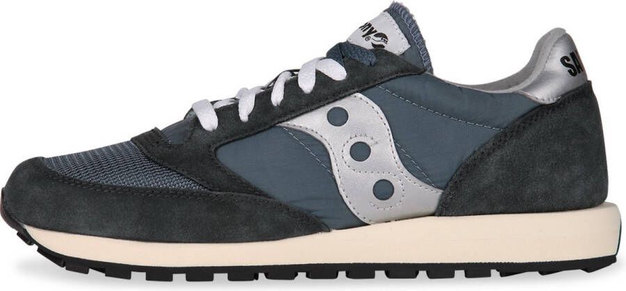Saucony Unisex Sneakers Jazz Original Vintage Blue Navy Zilver Blauw