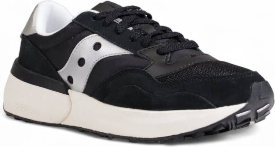 Saucony Zwarte Sneakers Met Rubberen Zool Voor