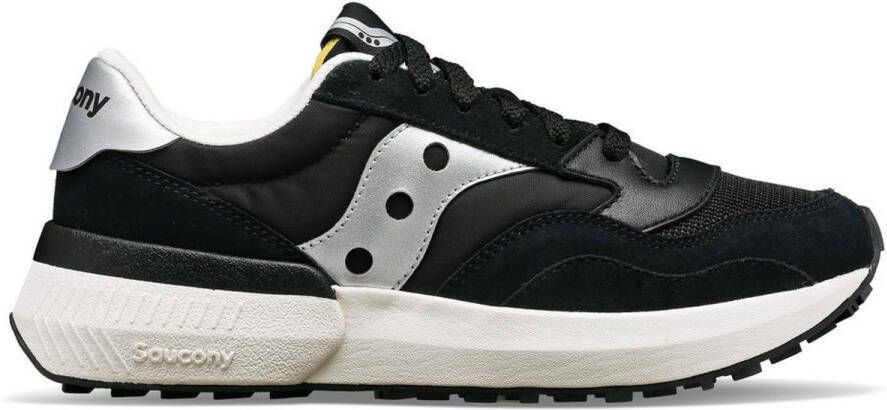 Saucony Zwarte Sneakers Met Rubberen Zool Voor