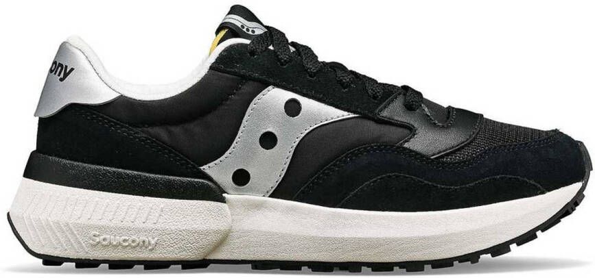 Saucony Zwarte Sneakers Met Rubberen Zool Voor