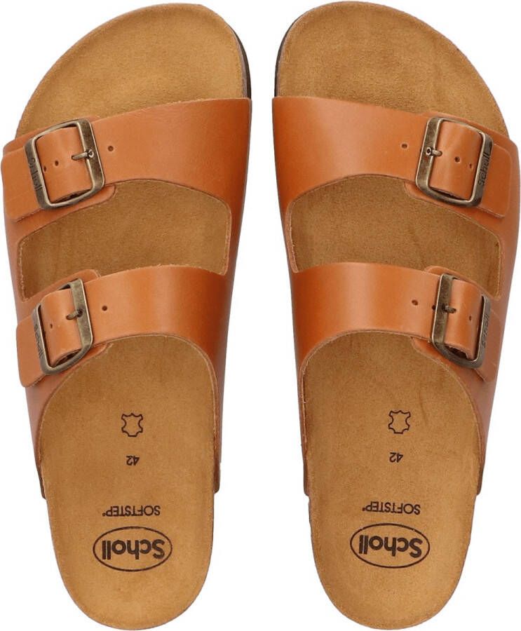 SC Julien Heren Slippers Cognac