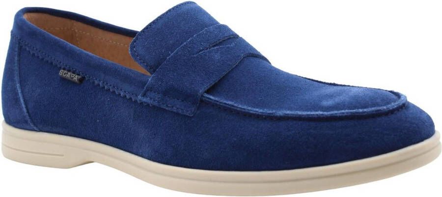 Scapa Stijlvolle Panama Loafers voor Mannen Blue Heren