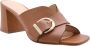 Scapa Heeled Mules Brown Dames - Thumbnail 4