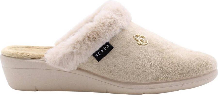 Scapa Serpent Pantoffel Beige Dames
