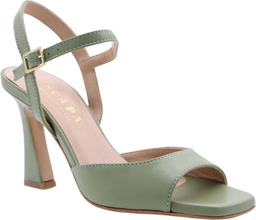 Scapa High Heel Sandals Green Dames