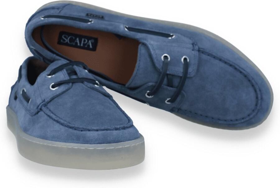 Scapa Heren Mocassin Jeans Blauw