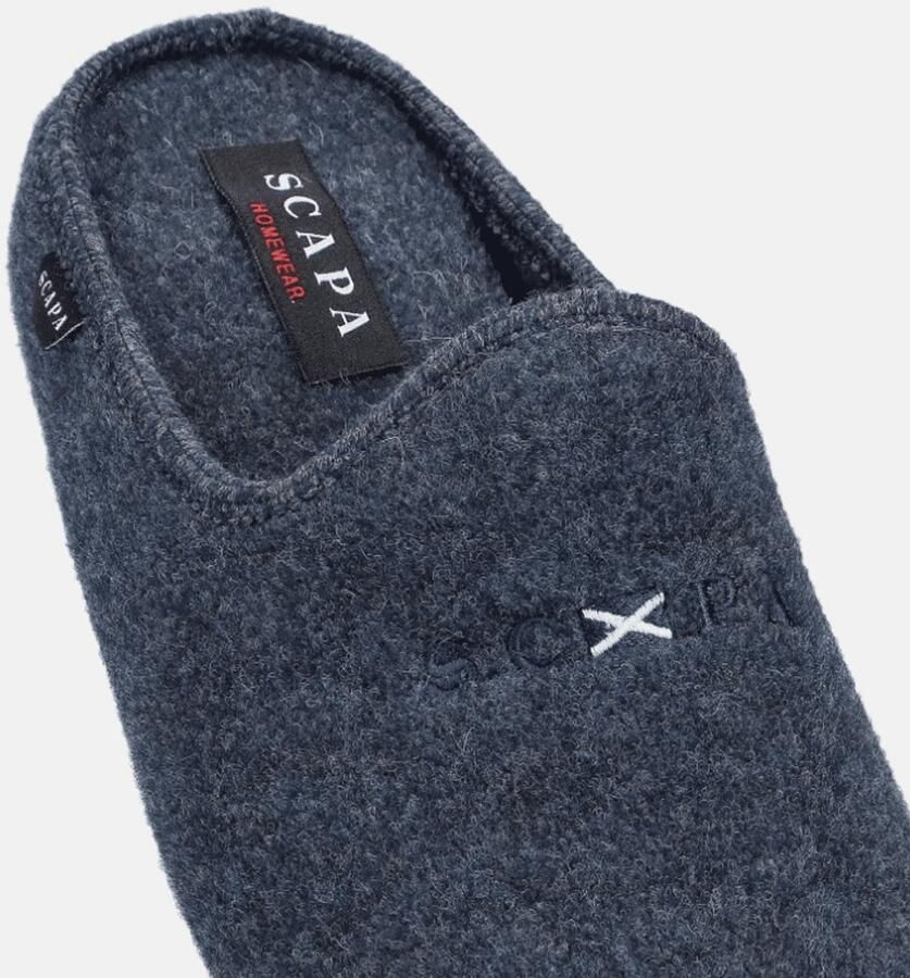 Scapa Heren Pantoffel Blauw
