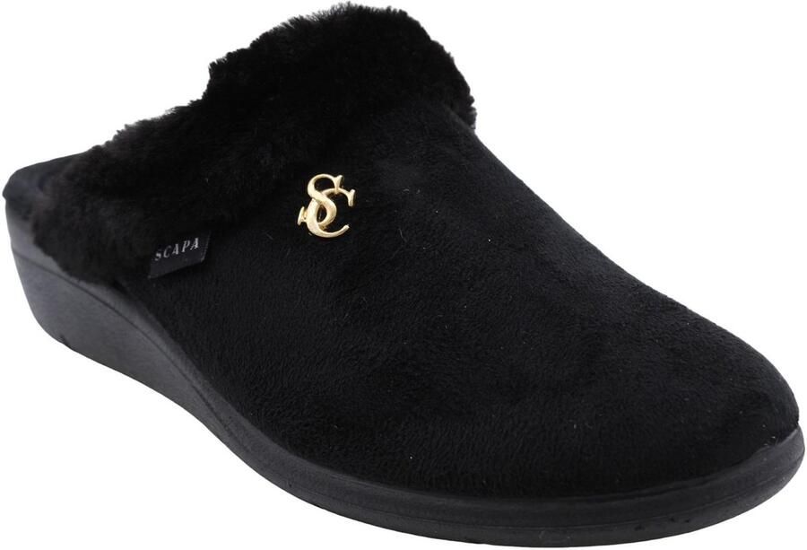 Scapa Pantoffels Zwart Vrouwen