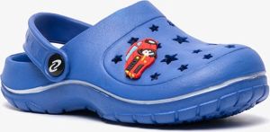 Scapino Blauwe kinder klompen met auto Clogs