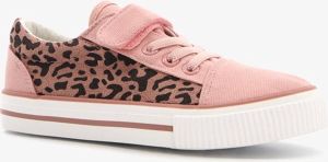 Scapino Canvas meisjes gympen met luipaardprint Roze