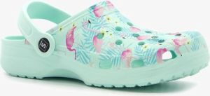 Scapino klompen met vrolijke print Groen Clogs