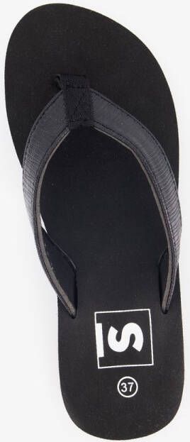 Scapino Dames teenslippers met sleehak zwart