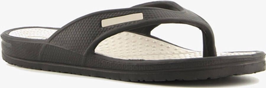 Scapino Dames teenslippers met voorgevormd voetbed Zwart