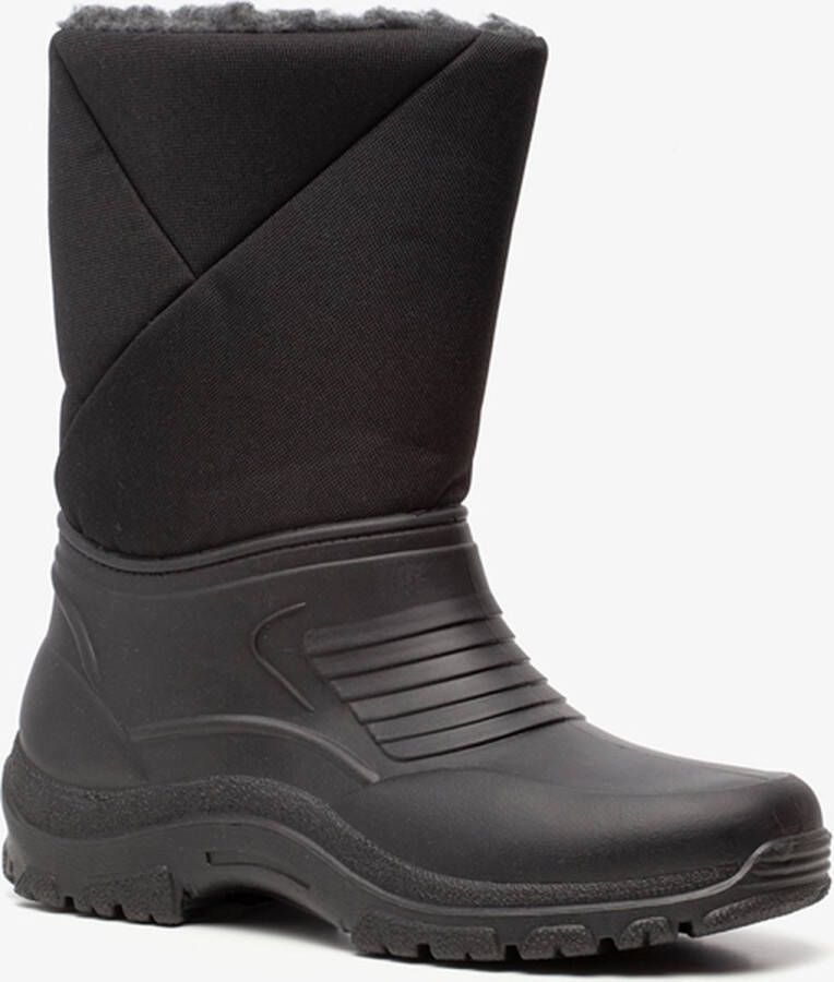 Scapino Gevoerde heren snowboots Zwart Moonboots