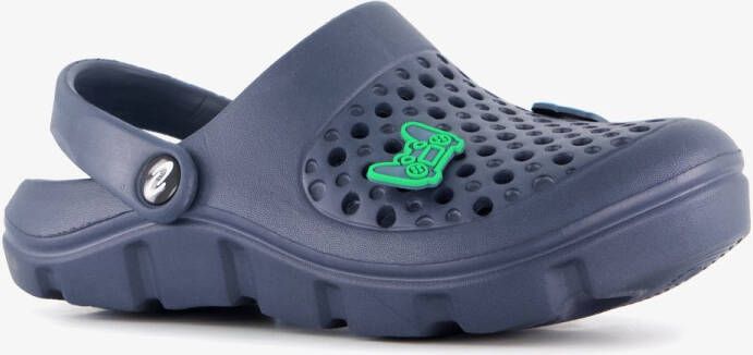 Scapino Jongens klompen blauw met game pins Clogs