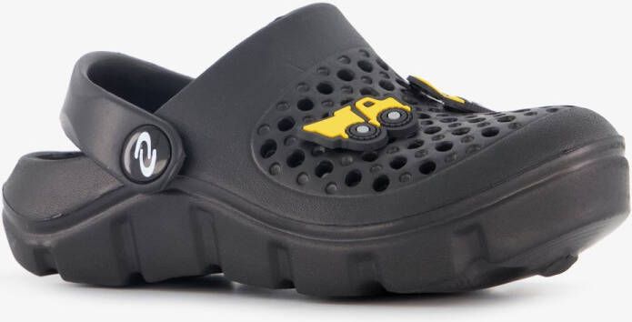 Scapino klompen zwart met werkvoertuigen Clogs