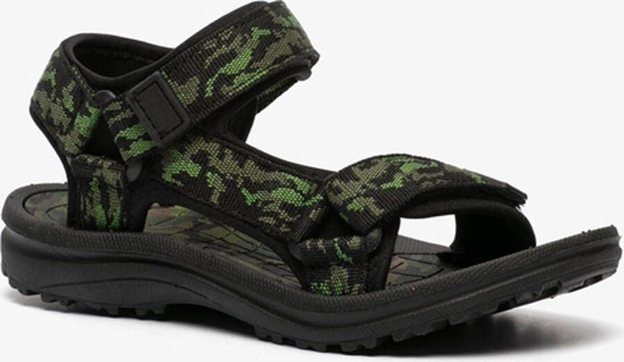 Scapino jongens sandalen met camouflageprint Zwart