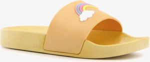 Scapino Kinder badslippers geel met regenboog