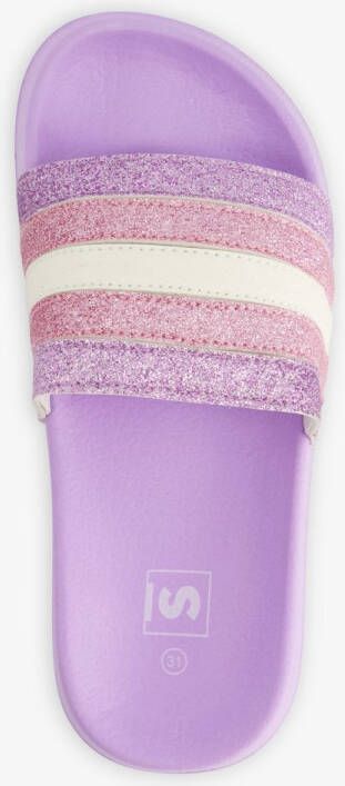 Scapino Kinder badslippers lila met glitters