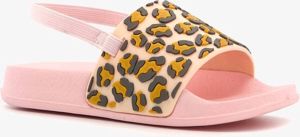 Scapino Kinder badslippers met luipaardprint Roze