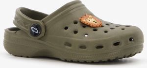 Scapino Kinder klompen met leeuw Groen Clogs