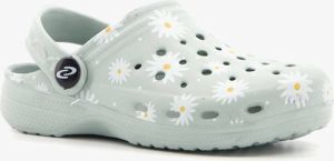 Scapino Kinder klompen met madeliefjes Groen Clogs