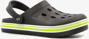 Scapino Kinder klompen zwart met gele zool Clogs