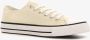 Scapino Lage canvas dames sneakers beige - Thumbnail 1