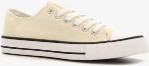 Scapino Lage canvas dames sneakers beige