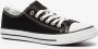 Scapino Lage canvas dames sneakers zwart - Thumbnail 1
