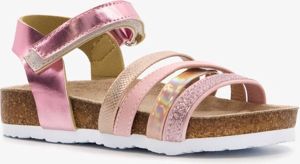 Scapino Meisjes bio sandalen met roze metallic details