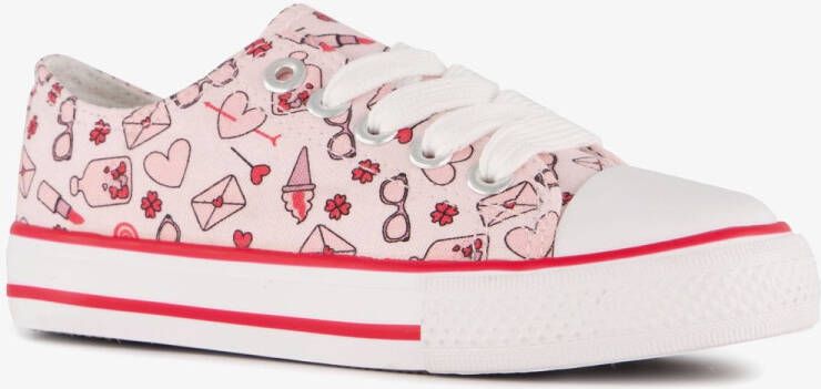 Scapino Meisjes gympen met print roze rood