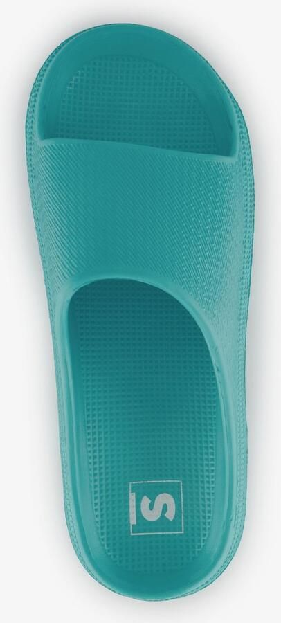 Scapino Dames badslippers aqua blauw