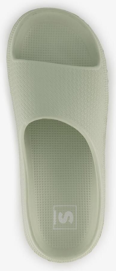 Scapino Dames badslippers saliegroen