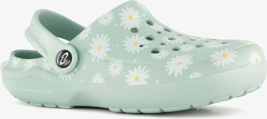 Scapino Dames klompen met madeliefjes mintgroen Clogs