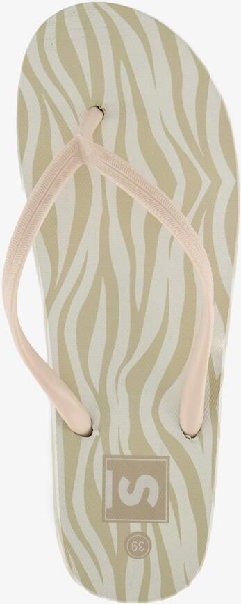 Scapino Dames teenslippers met print beige