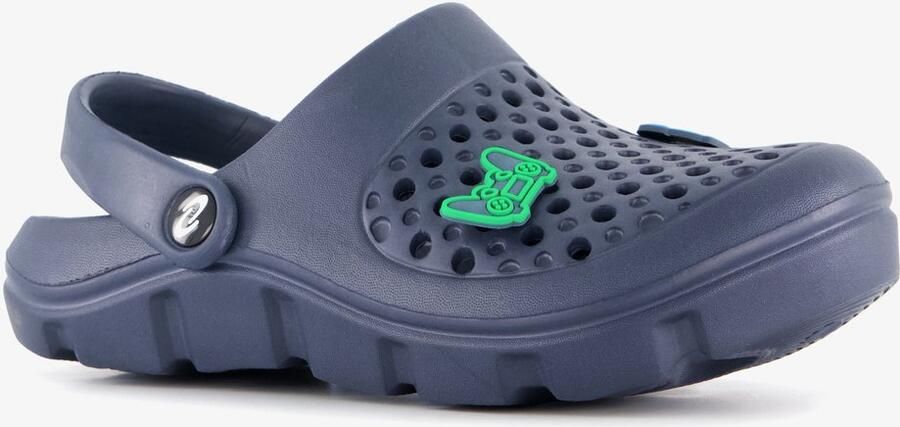Scapino Jongens klompen met game pins blauw Clogs
