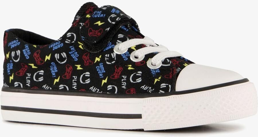 Scapino Jongens sneakers met game print zwart