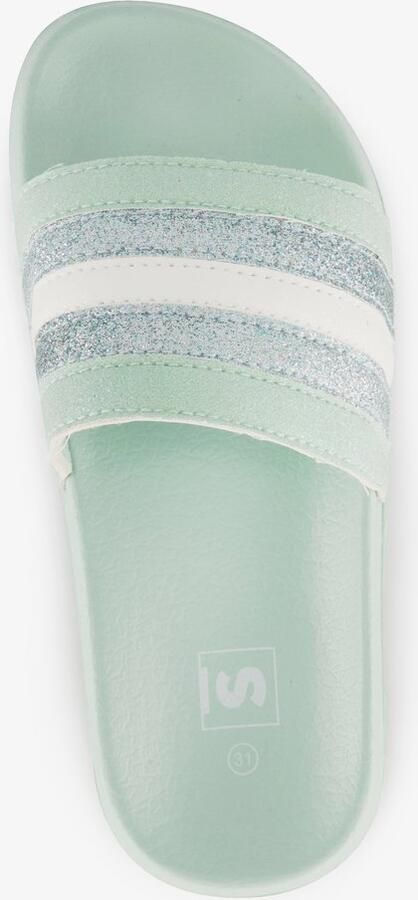 Scapino Meisjes badslippers met glitters mintgroen