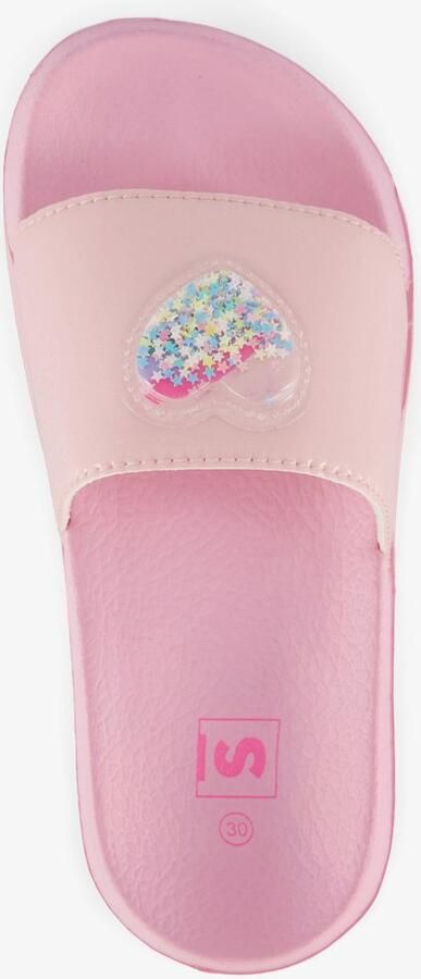Scapino Meisjes badslippers met hartje roze